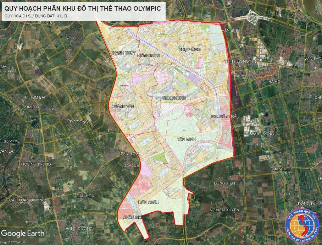 Tiềm Năng Đầu Tư Vinhomes Olympic - Cơ Hội Vàng Phía Nam Hà Nội 5 Quy hoạch sử dụng đất tại khu B