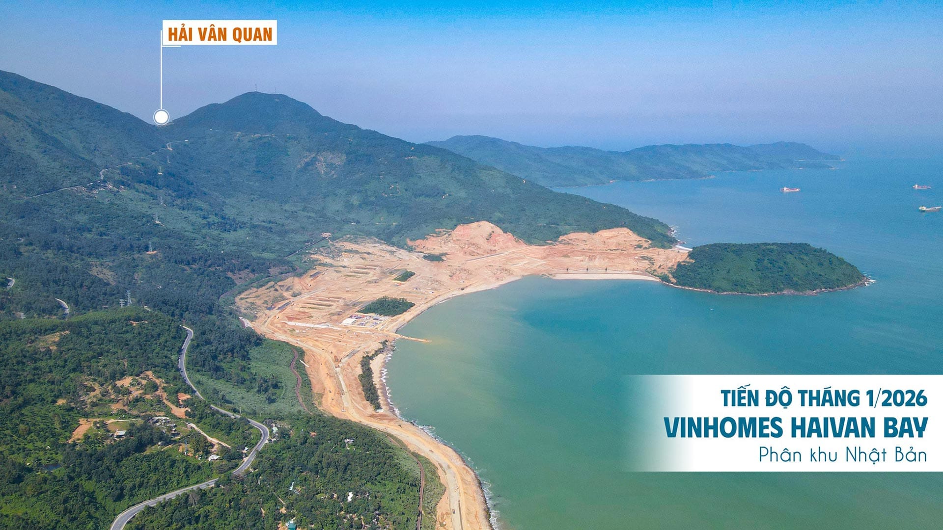 Tiến độ tháng 1/2026 dự án Vinhomes Hải Vân Bay - Ảnh 1